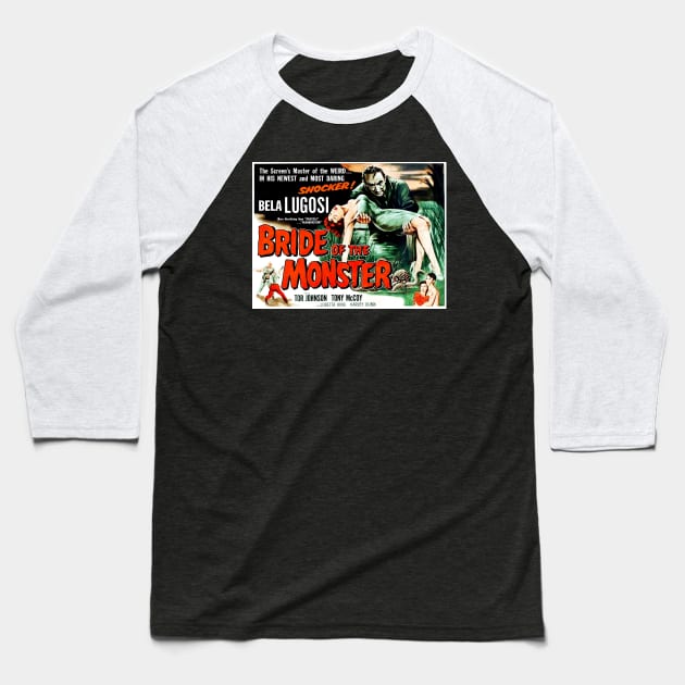 Bride Of The Monster Baseball T-Shirt by Scum & Villainy